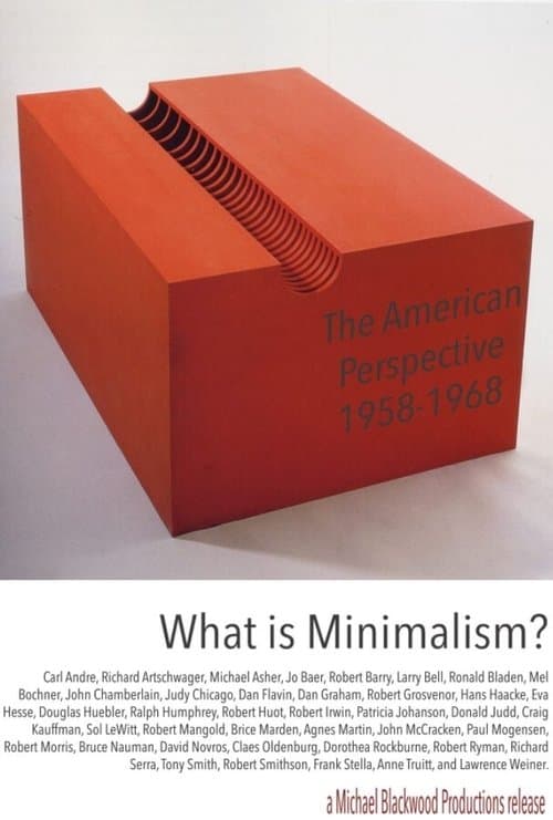 What is Minimalism? : The American Perspective 1958-1968 poster